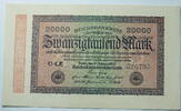 Weimar 20000 Rosenberg Nr. 84 d, WZ: Hakensterne, SN. 6 stellig, FZ: LE -