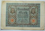 Weimar 100 Mark Rosenberg Nr. 67 a, KN 7 stellig, Serie: B, Unterdruck: H -