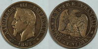 5 Centimes 1863 A Frankreich  ss