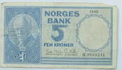 5 Kronen 1960 Norwegen  gebraucht