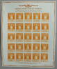 Grönland Bogen zu 25 x 1 Krone Nachdruck von 1982 Paketmarke Grönland 1937 -