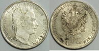 1/4 Florin 1860 Österreich / Ungarn Franz Joseph I. (1848-1916) vz