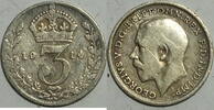 Großbritannien 3 Pence Georg V. (1910-1936) -