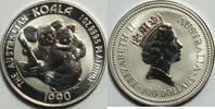 100 $ 1990 Australien Koala 1 Unze Platin st gekapselt