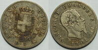 1 Lire 1861 Italien Vittorio Emanuele II. 1861-1878                           sehr selten ss