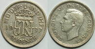 Großbritannien 6 Pence 1937 ss 5,00 EUR Differenzbesteuert nach §25a UStG zzgl. 5,90 EUR Versand