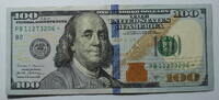 100 $ 2017 A    Star USA Ersatz / Sternennote Serie 2017, Buchstabe PB aus dem Umlauf