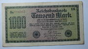 Deutschland 1000 Mark World Paper Money 76 c, WZ : F -