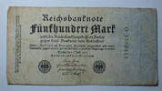 Deutschland 500 Mark World Paper Money 74 b , KN: 7-stellig -