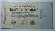 Deutschland 500 Mark World Paper Money 74 b , Grüne KN: 7-stellig -