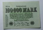 Deutschland 100 000 Mark World Paper Money 123 a -