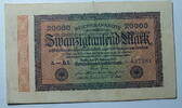 Deutschland 20 000 Mark World Paper Money 85 a -