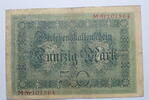 50 Mark 1914 Deutschland World Paper Money 49 a, KN 6-stellig   sehr selten ss