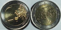 Frankreich 2 € 2008 bfr, vz-st 4,50 EUR  zzgl. 5,90 EUR Versand
