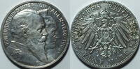 Baden 5 Mark 1906 Friedrich I., 1856 - 1907, Goldene Hochzeit ss gehenkelt 90,00 EUR  zzgl. 5,90 EUR Versand