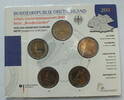 5 x 2 € 2008 A,D,G,F,J Deutschland Münzsatz Hamburg st