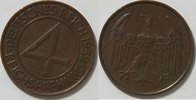 Weimar 4 Pfennig Kursmünze