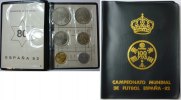 Spanien KMS Kursmünzsatz Fußball WM 1982