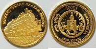 Mongolei 1995 Trans Sibirische Eisenbahn 4,41 g .900 Gold PP