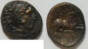Antikes Griechenland AE 17 Makedonien Kassander Kopf des Herakles in Löwenhaube Rs. Liegender Löwe