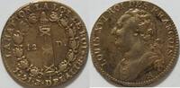 Frankreich 12 Denarius Ludwig XVI
