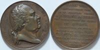 Frankreich Bronzemed. Ludwig XVIII 41 mm