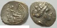 Euboia Silber Tetrobd Stadt Histiaia Euboia