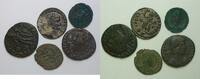 Römisches Kaiserreich Lot Lot über 5 verschiedene undatierte Bronzemünzen