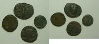 Römisches Kaiserreich Lot Lot über 4 verschiedene undatierte Bronzemünzen