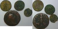 Römisches Kaiserreich Lot Lot von 4 verschiedenen römischen nicht datierten Bronzemünzen
