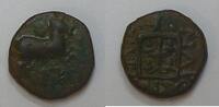 Thrakien AE 15 mm Pferd springs rechts. Unten Monogram