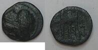 Kyzikos AE 12 mm Kopf des Kore Soteira mit Sphendone, Ährenkranz, Ohrring und Halsband n. recht
