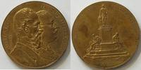 vergoldete Bronzemed. 1892 Preussen Kruppmedallie vz