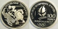 Frankreich 100 FF Olympiade Albertville 1992 Eishockey -