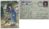 Bayern Besonderheiten 5 Pf violette Vignettte Mohamed V bedarfsgeb. als Frankatur auf Feldpost -