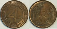 Weimar 4 Pfennig Kursmünze