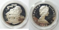 Gibraltar 1 Crown Silber