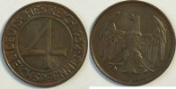 Weimar 4 Pfennig Kursmünze