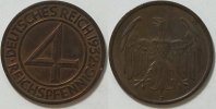 Weimar 4 Pfennig Kursmünze