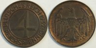 Weimar 4 Pfennig Kursmünze