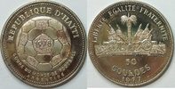 Haiti 50 Gourdes Fußball WM 1978 nicht gereinigt leicth angelaufen -