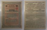 Russische Staatsanleihe 4 prozentige Russische Staatsanleihe von 1902 mit einem Zinsschein -