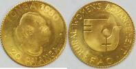 Tonga 20 Paanga Gold 1980 Auflage 7500 Stück st
