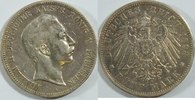 Kaiserreich Preussen 5 Mark Kursmünze Wilhelm II
