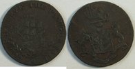 Großbritannien 1/2 Pence Token Segelschiff