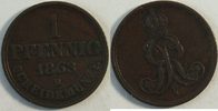 Braunschweig Caldenberg Hannover 1 Pfennig Kursmünze