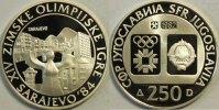 Jugoslawien 250 Dinar Olympiade 1984 Sarajewo