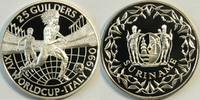 Niederlande/Surinam 25 Gulden Fußball WM 1990