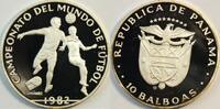 Pannama 10 Balboas Fußball WM 1982 -