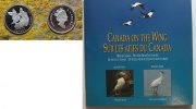 Kanada 2 x 25 Cent Silber Eisvogel und Kranich im Blister -
